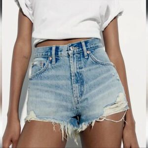 Zara highrise cutoff denim